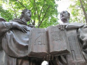 Create meme: Gorevoy Vladimir E. sculptor, the monument to Cyril and Methodius, monument to Cyril and Methodius Kiev