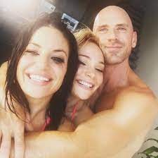 Create meme: john sins and his wife, johnny sins with two girls, Alexis Rodriguez Johnny Sins