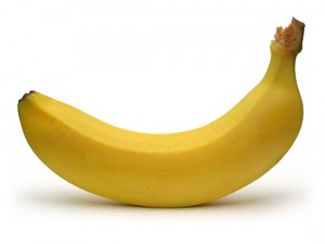 Создать мем: banana, банан на белом фоне, спелый банан