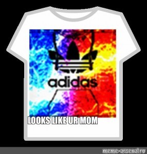 Создать мем: футболка для роблокса адидас, roblox adidas, roblox adidas t shirt