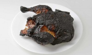 Создать мем: сгоревшая курица, горелое мясо, подгоревшее мясо