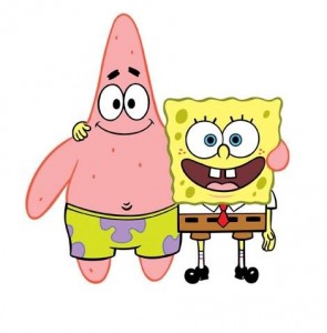 Create meme: Sponge Bob Square Pants, spongebob and Patrick black and white, to draw spongebob and Patrick