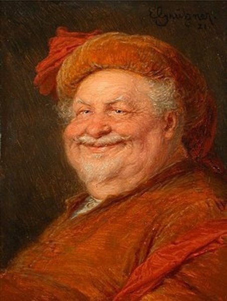 Create meme: Eduard von gruetzner Falstaff, John falstaff, painting by eduard von greutzner falstaff