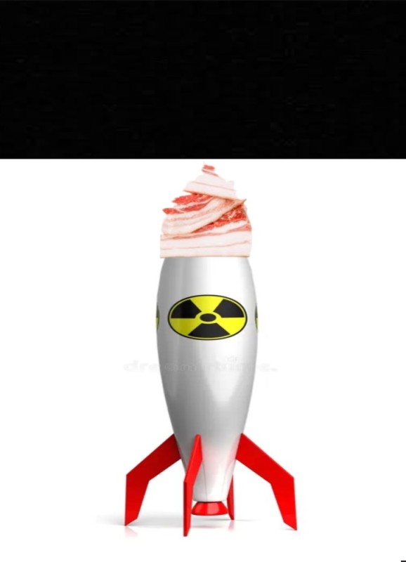 Create meme: nuclear missile, The bomb is a rocket, a nuclear bomb 