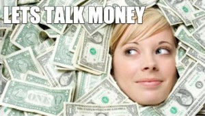 Создать мем: тренинг деньги, женщина с деньгами, жадная до денег женщина