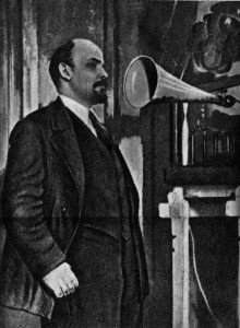 Create meme: Lenin, the great Lenin, radio broadcasting in 1921 Lenin