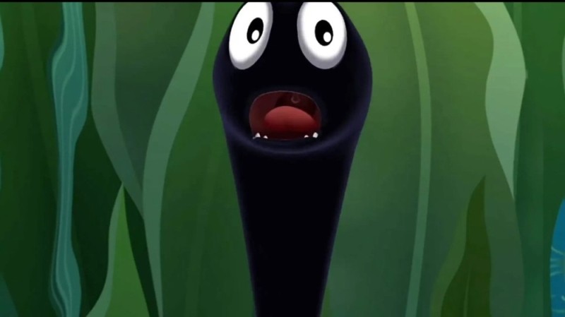 Create meme: leech from Luntik, leech luntik, the leech from the cartoon Luntik