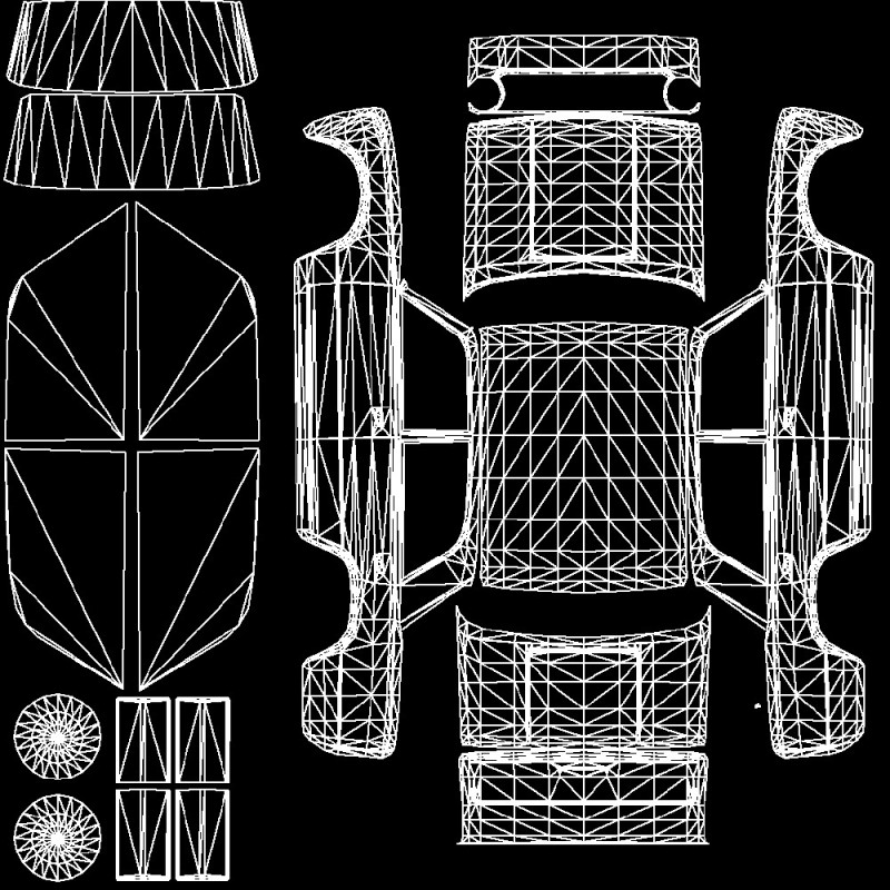 Создать мем: uv развертка автомобиля, uv развертка ваз 2111, развёртка rcd зазпорожец