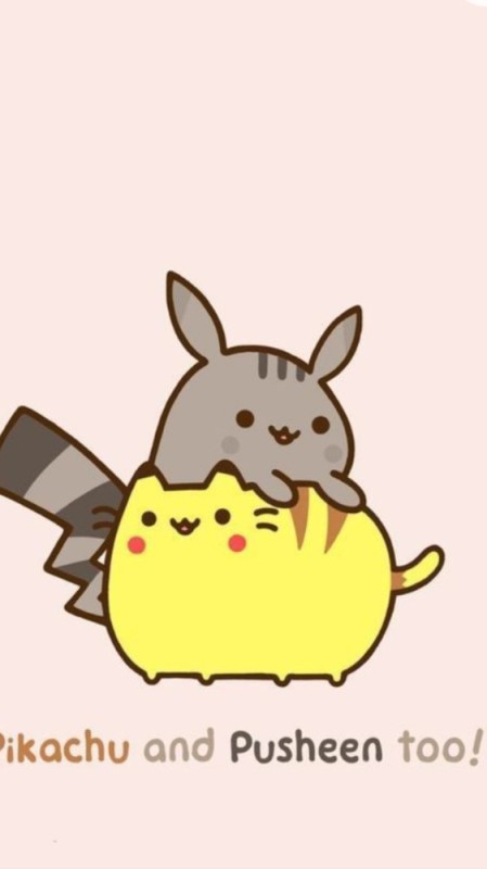 Create meme: pusheen cat, pikachu, cute drawings of pushin