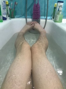 Create meme: body, feet, feet in the bathroom