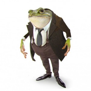 Create meme: profile, toad