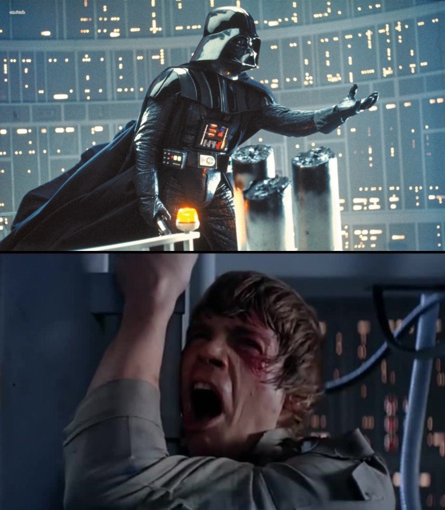 Create Comics Meme Luke I Am Not Your Father Your Father Luke Skywalker Nooo Comics Meme Arsenal Com