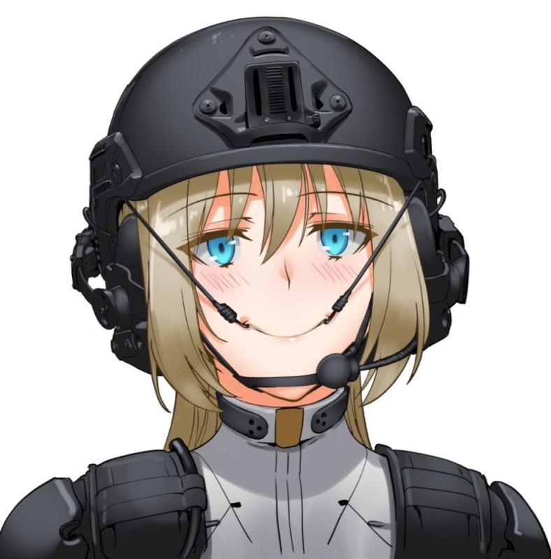 Create meme: Girls frontline P90, Anime Operator-chan, anime military