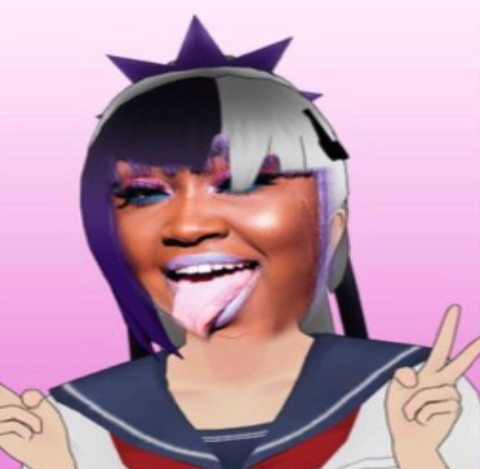 Create meme: cupcakke ephorize, anime, yandere is an art simulator