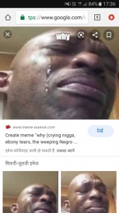 Create meme: the weeping Negro, Negro meme, the black man crying meme