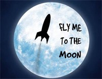 Создать мем: moon, fly to moon, to the moon