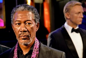 Создать мем: madame tussauds london morgan freeman, морган фримен 1990, морган фримен