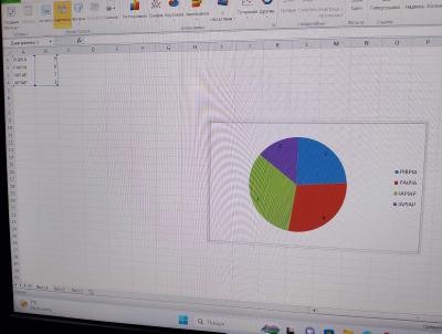 Create meme: excel chart, pie chart in excel, make a diagram