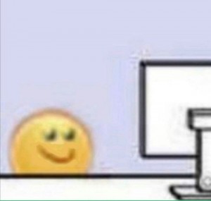 Create meme: computer meme, meme at the computer, funny emoticons