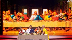 Create meme: the last supper (1495-1498), the last supper, the fresco of the last supper of Leonardo da Vinci