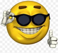 Create meme: smiley with glasses, smiley face with glasses meme, smiley face in sunglasses