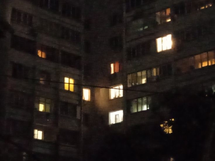 Create meme: the neighbor in the window, apartment building, darkness