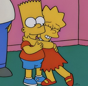 Create meme: Bart Bart, the simpsons Lisa and Bart in childhood, 2x2 pictures the simpsons Lisa and Bart