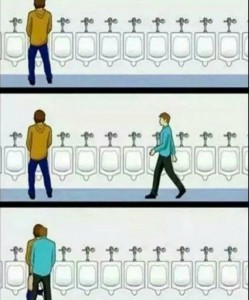 Create meme: I am a vegan meme with urinals, meme with urinals