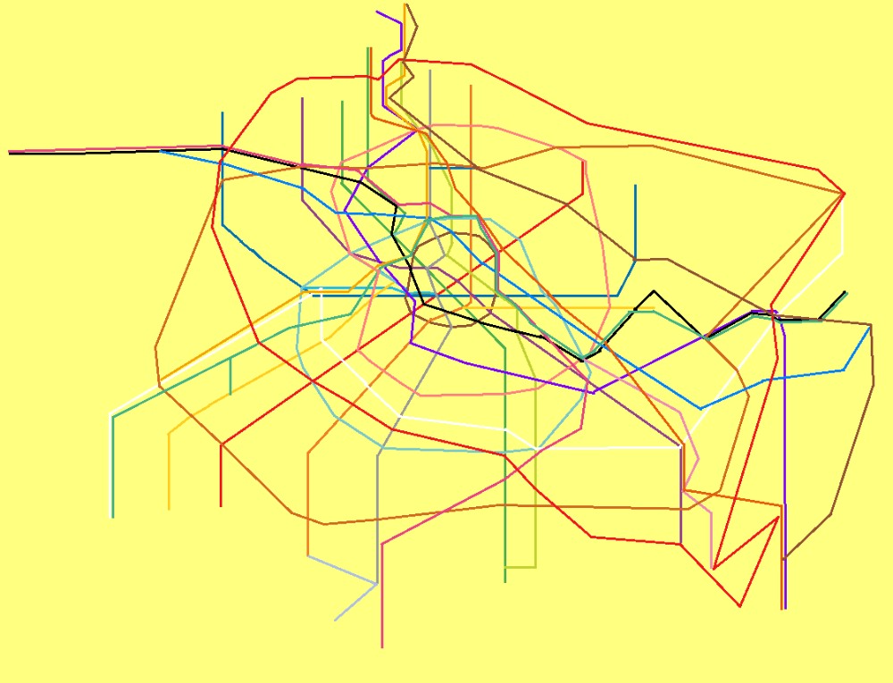 Create meme: metro map, Berlin metro map, new york subway map