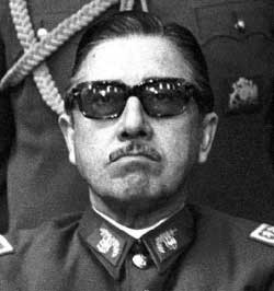 Create meme: Joseph Pinochet, Pinochet glasses, the dictator Pinochet