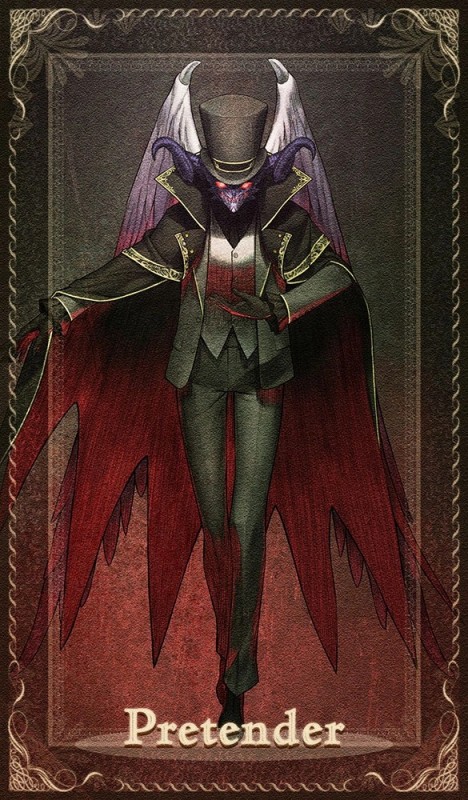 Create meme: villainous alastor, anime, fate class contender