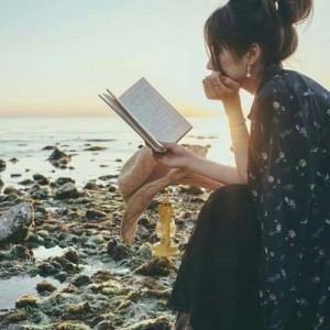 Create meme: pen picture for instagram, people love your work, girl reading the Bible