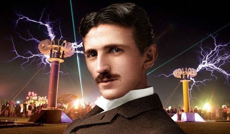 Create meme: Nikola Tesla , Tesla , Tesla is a scientist