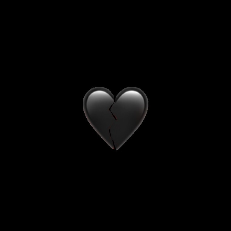 Создать мем: чёрное сердце смайлик, разбитое сердце черное, черное сердечко