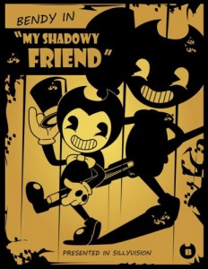 Create meme: posters from the game of bandy and ink machine, bendy and ink posters machine, bendy and the ink