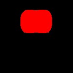 Создать мем: красная колонка с закругленными углами, красный круг для глаз, темнота