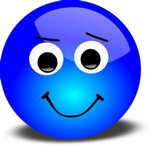 Create meme: smiley , emoticons are blue, sad smiley face blue