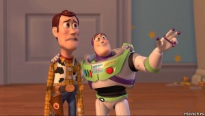 Create meme: toy story, they're everywhere meme, baz Lightyear and woody