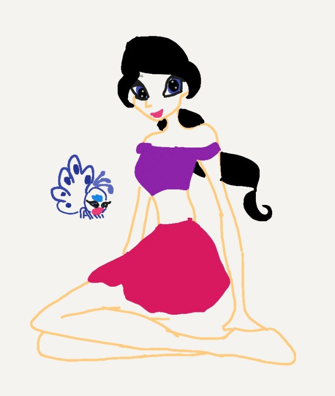 Создать мем: lori игрушка-раскраска жасмин, мультяшные чёрные принцессы, принцесса жасмин