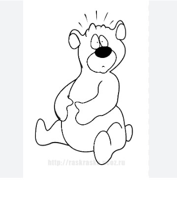 Создать мем: трафарет медведя для рисования, раскраска медведь для детей, раскраска мишка