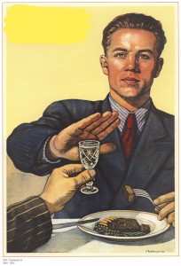 Создать мем: картинка с пидорами не пью, советский плакат нет с деньгами, советский плакат нет