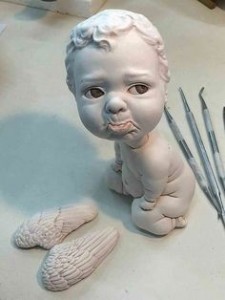 Создать мем: человек, художественная кукла, керамическая скульптура