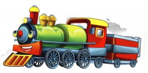 Создать мем: паровозик мультяшный, паровозик для детей, поезд иллюстрация