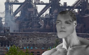 Create meme: steel mill, boy