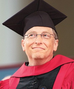 Create meme: Bill gates at Harvard, bill gates is a Harvard graduate, Bill Gates at Harvard university