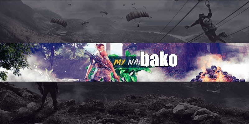 Create Meme Bako Youtube Banner Template Games Free Fire Hat