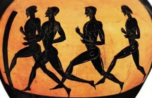 Создать мем: олимпийские бегуны древней греции, олимпийские игры в древней греции бегуны, бегуны на греческих вазах