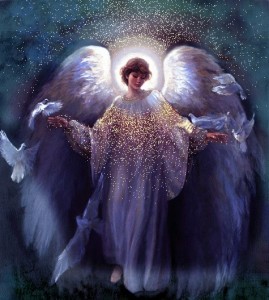 Create meme: guardian angel Olga, angel, the angel of God