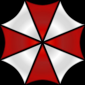 Create meme: the sign of the umbrella Corporation from resident evil, umbrella Corporation black, umbrella corporation logo