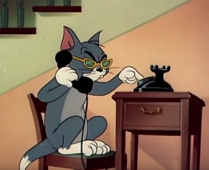 Create meme: Tom calls meme, cats from Tom and Jerry, Tom and Jerry